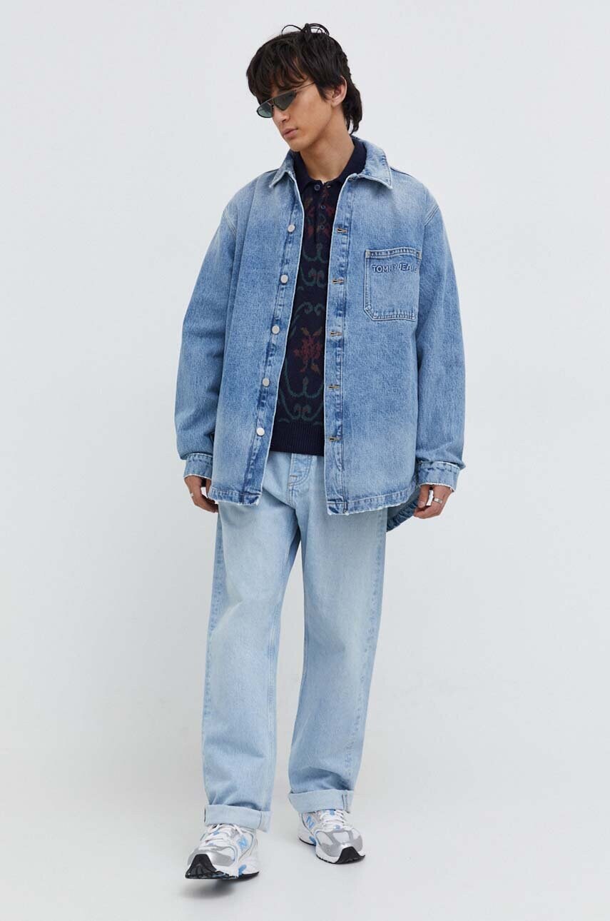 Джинсова куртка Tommy Jeans чоловіча перехідна