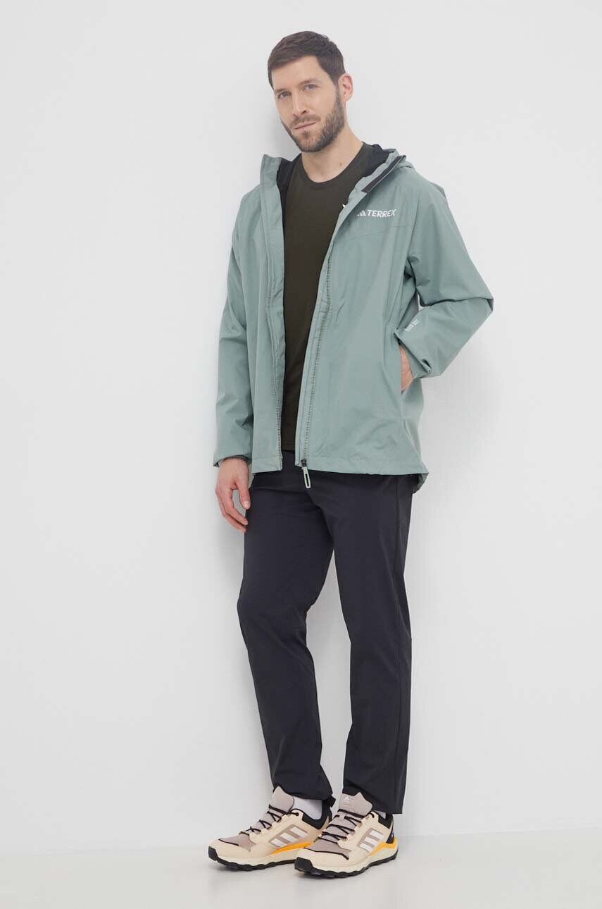 Дощовик adidas TERREX Multi чоловіча колір зелений IN4771
