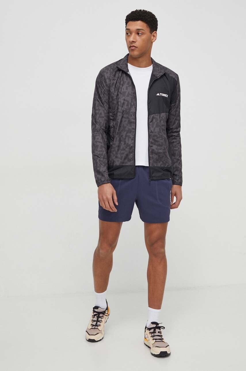 Вітровка adidas TERREX колір коричневий