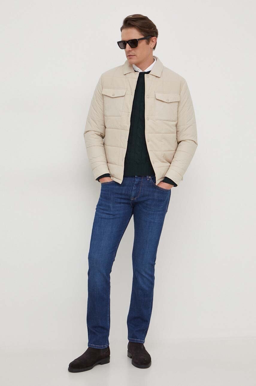 Куртка Pepe Jeans Vander чоловіча колір бежевий перехідна PM402870