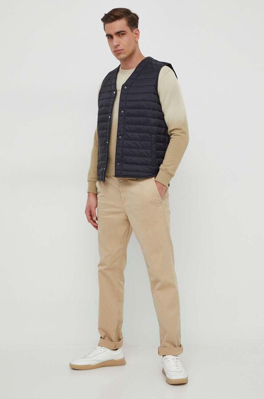 Безрукавка Pepe Jeans Vlad чоловіча колір чорний перехідна PM402876