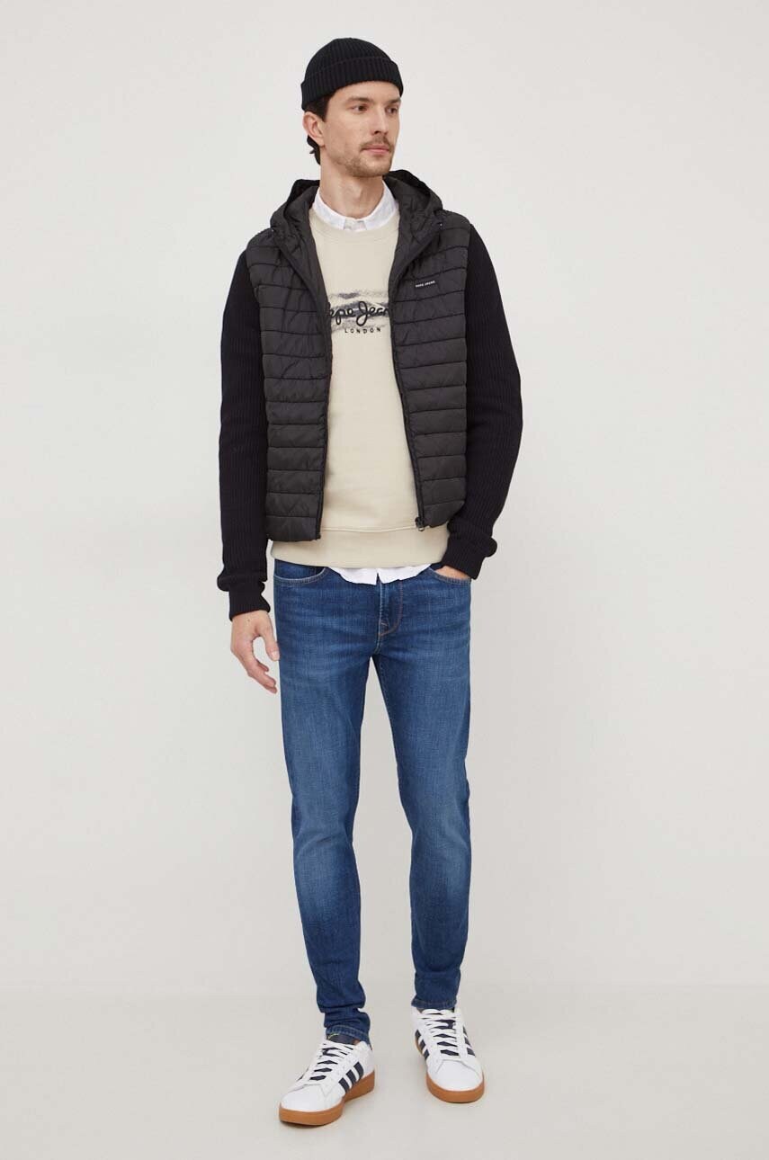 Куртка Pepe Jeans Martin чоловіча колір чорний перехідна PM702401