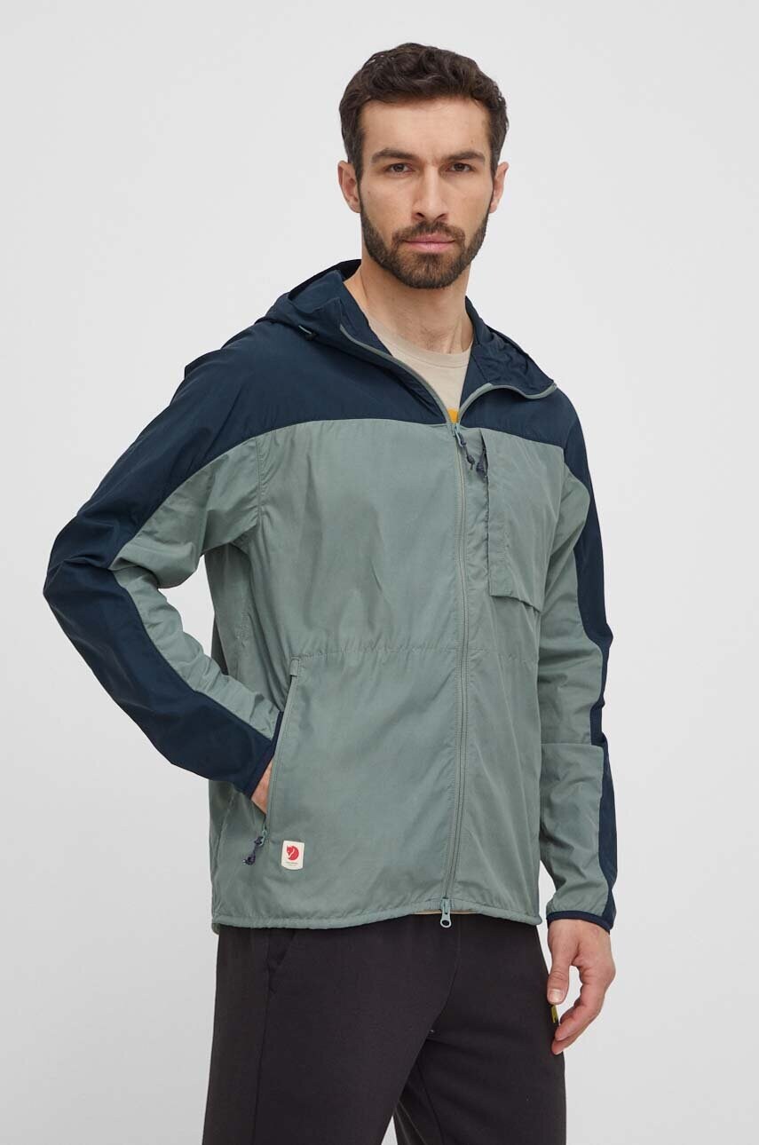 Куртка Fjallraven High Coast Wind Jacket чоловіча колір зелений перехідна F82606