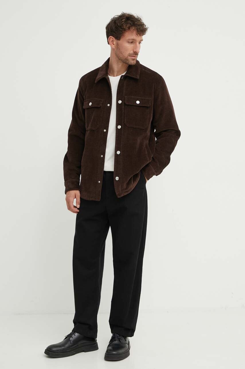 Вельветова куртка A.P.C. Blouson Alex колір коричневий перехідна COGVV.H02625.CAE