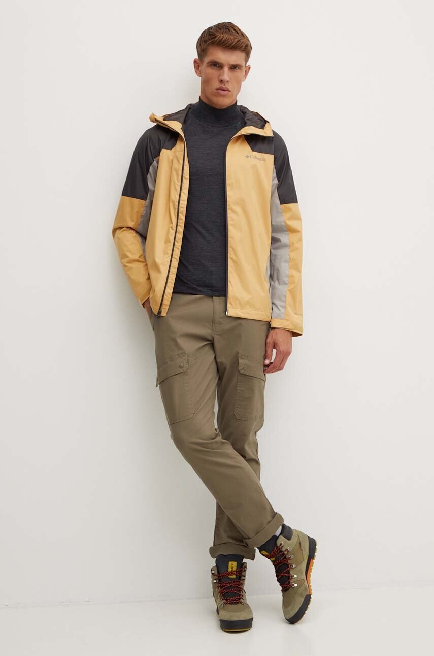 Куртка outdoor Columbia Inner Limits III колір коричневий 2071215