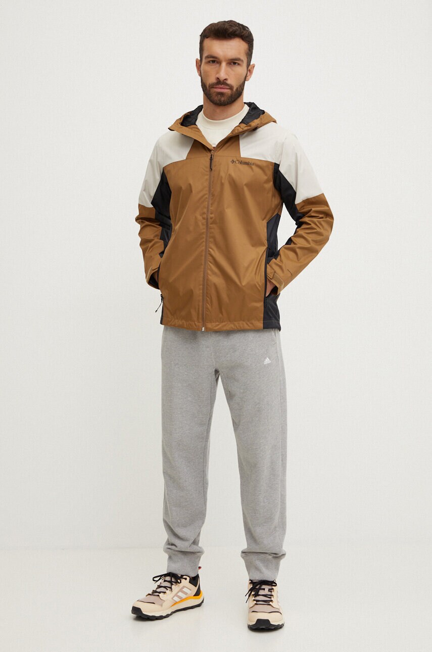 Куртка outdoor Columbia Inner Limits III колір коричневий 2071215