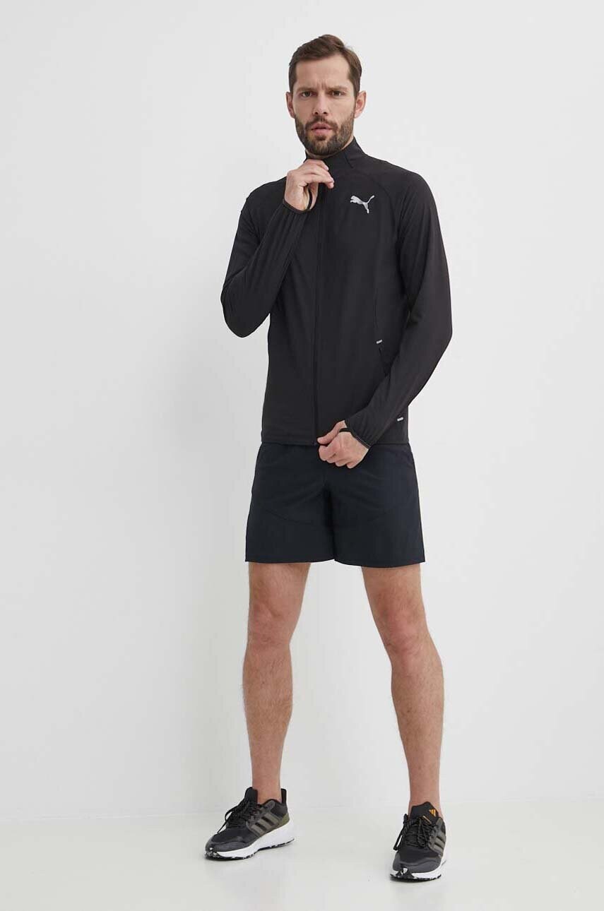 Бігова куртка Puma Elite Ultraweave колір чорний перехідна 524984