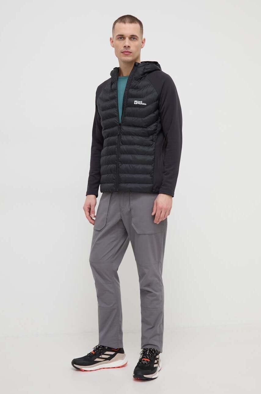 Спортивна куртка Jack Wolfskin Routeburn Pro Hybrid колір чорний