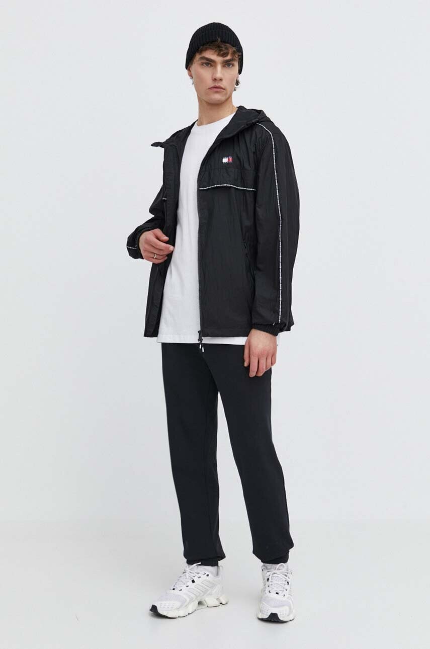 Куртка Tommy Jeans чоловіча колір чорний перехідна