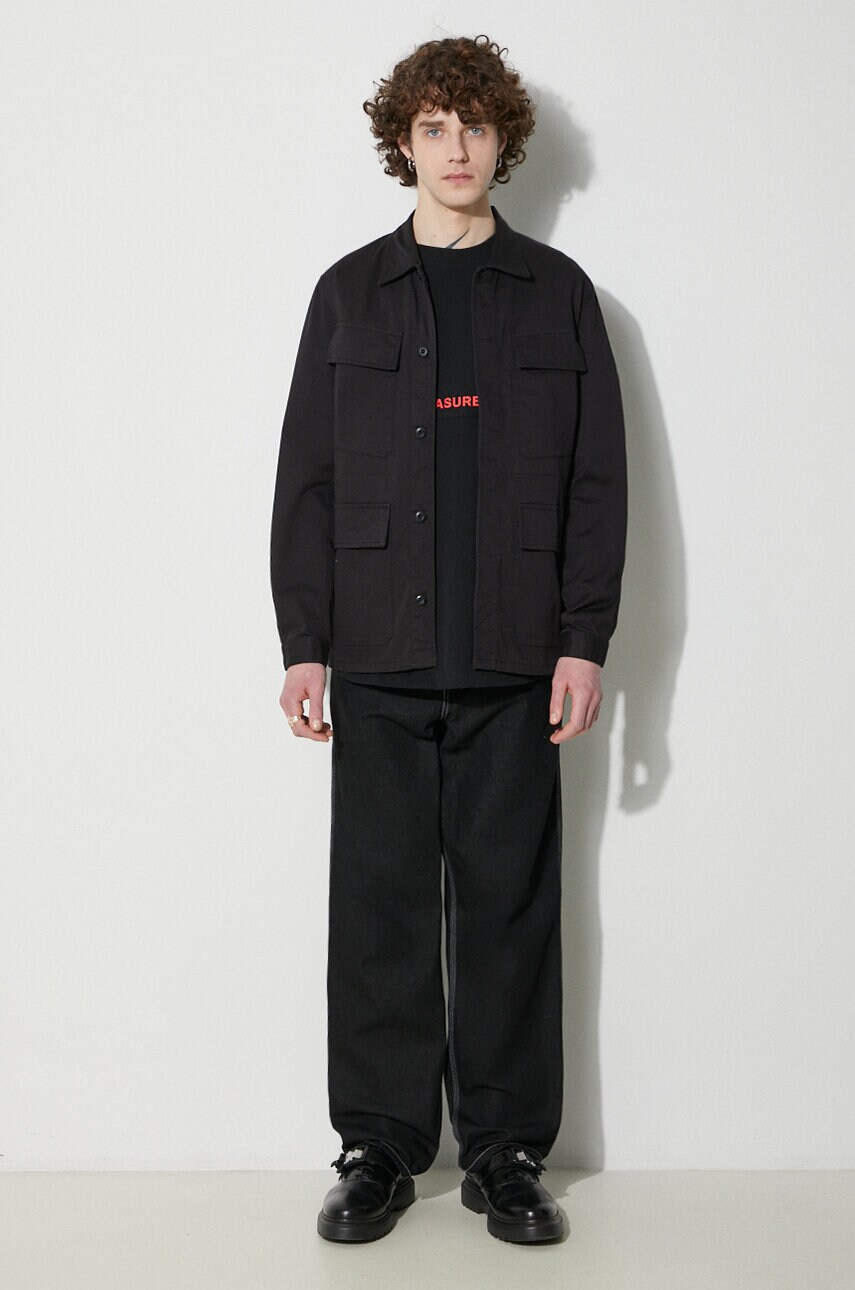 Бавовняна куртка Universal Works Mw Fatigue Jacket колір чорний перехідна 166.BLACK