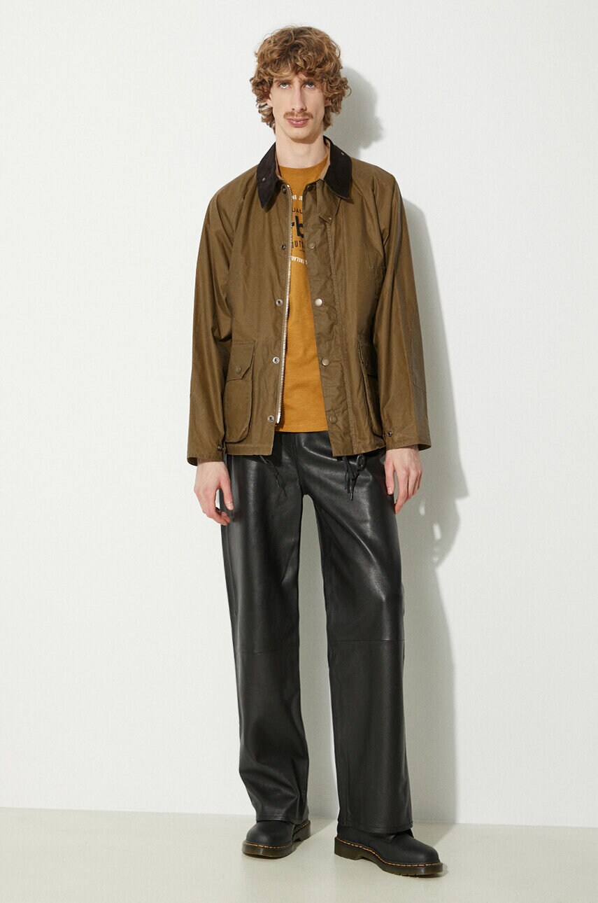 Куртка Barbour Wax Deck Jacket чоловіча колір зелений перехідна MWX2280