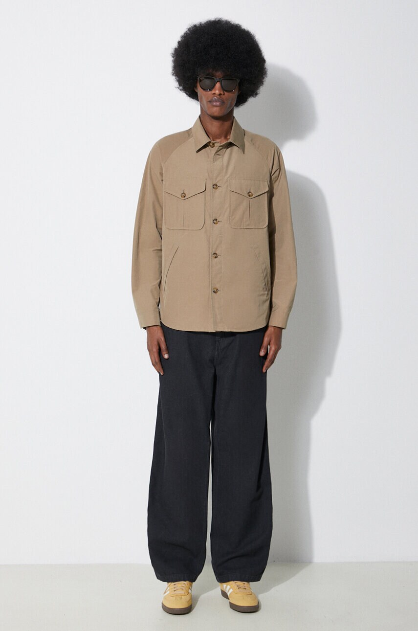 Куртка Baracuta Shirt Jacket Br Cloth чоловіча колір бежевий перехідна BRCPS1044