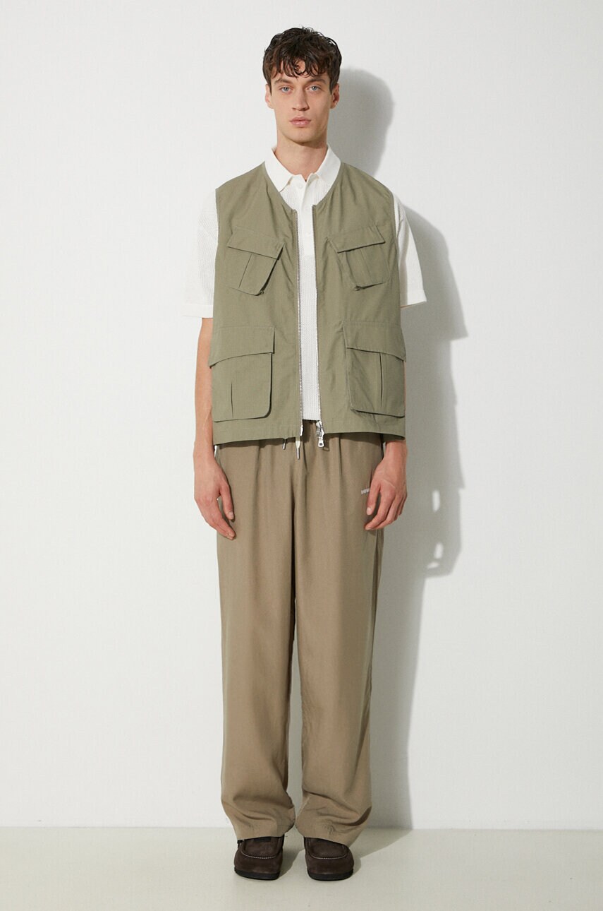 MKI MIYUKI ZOKU Ripstop Cargo Vest колір зелений перехідний RIPSTOP.CARGO.VEST