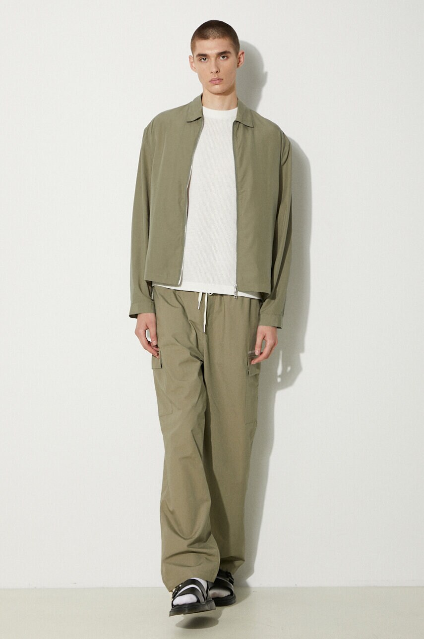 Куртка MKI MIYUKI ZOKU Tencel Rider Jacket чоловіча колір чорний перехідна TENCEL.RIDER.JACKET
