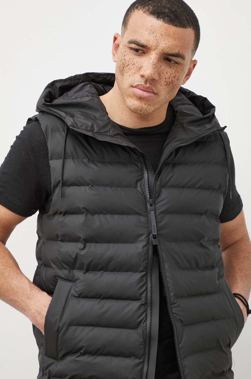 Безрукавка Rains 15840 Vests колір чорний перехідна
