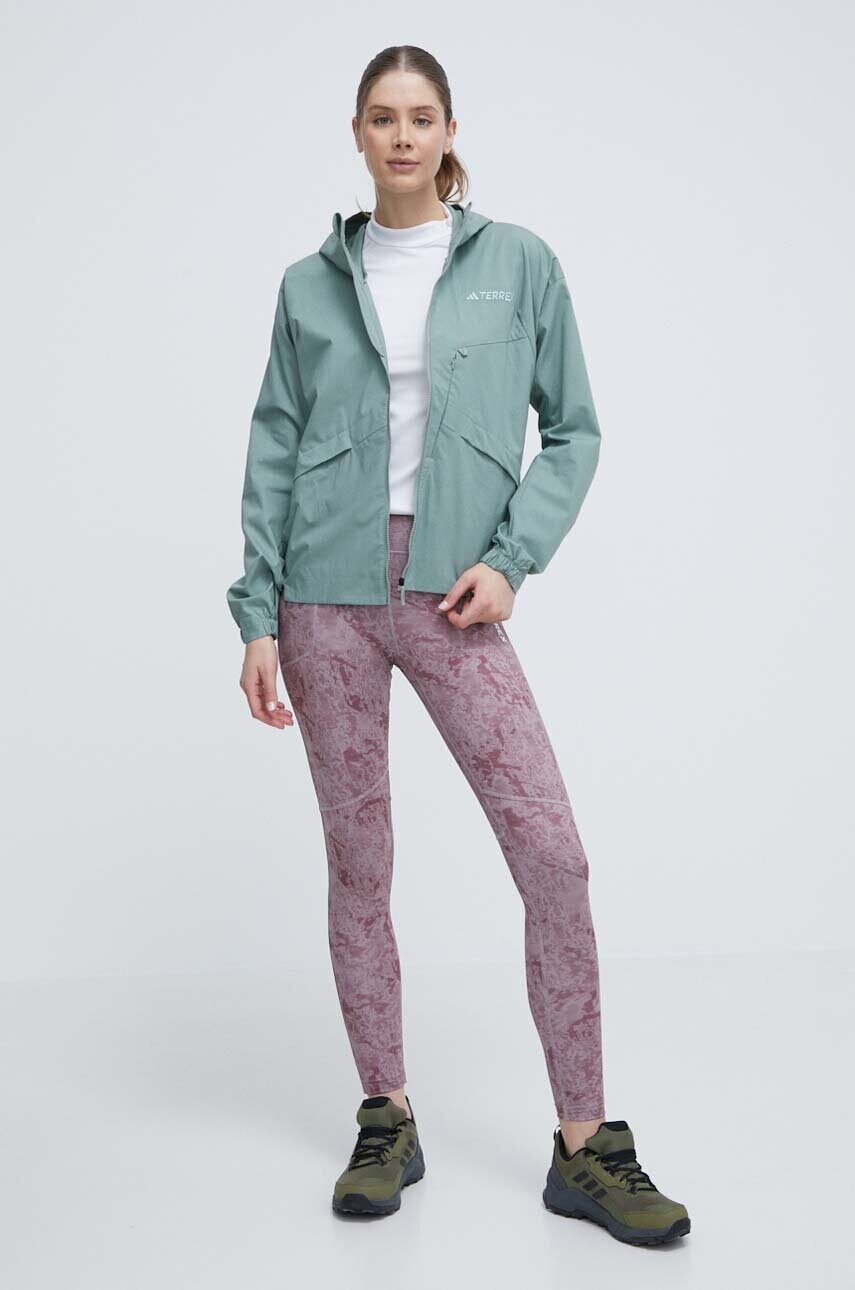 Спортивні легінси adidas TERREX Multi жіночі колір рожевий візерунок IP6874