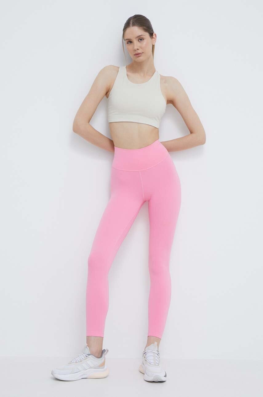 Легінси для тренувань adidas Performance All Me колір рожевий однотонні IT9155
