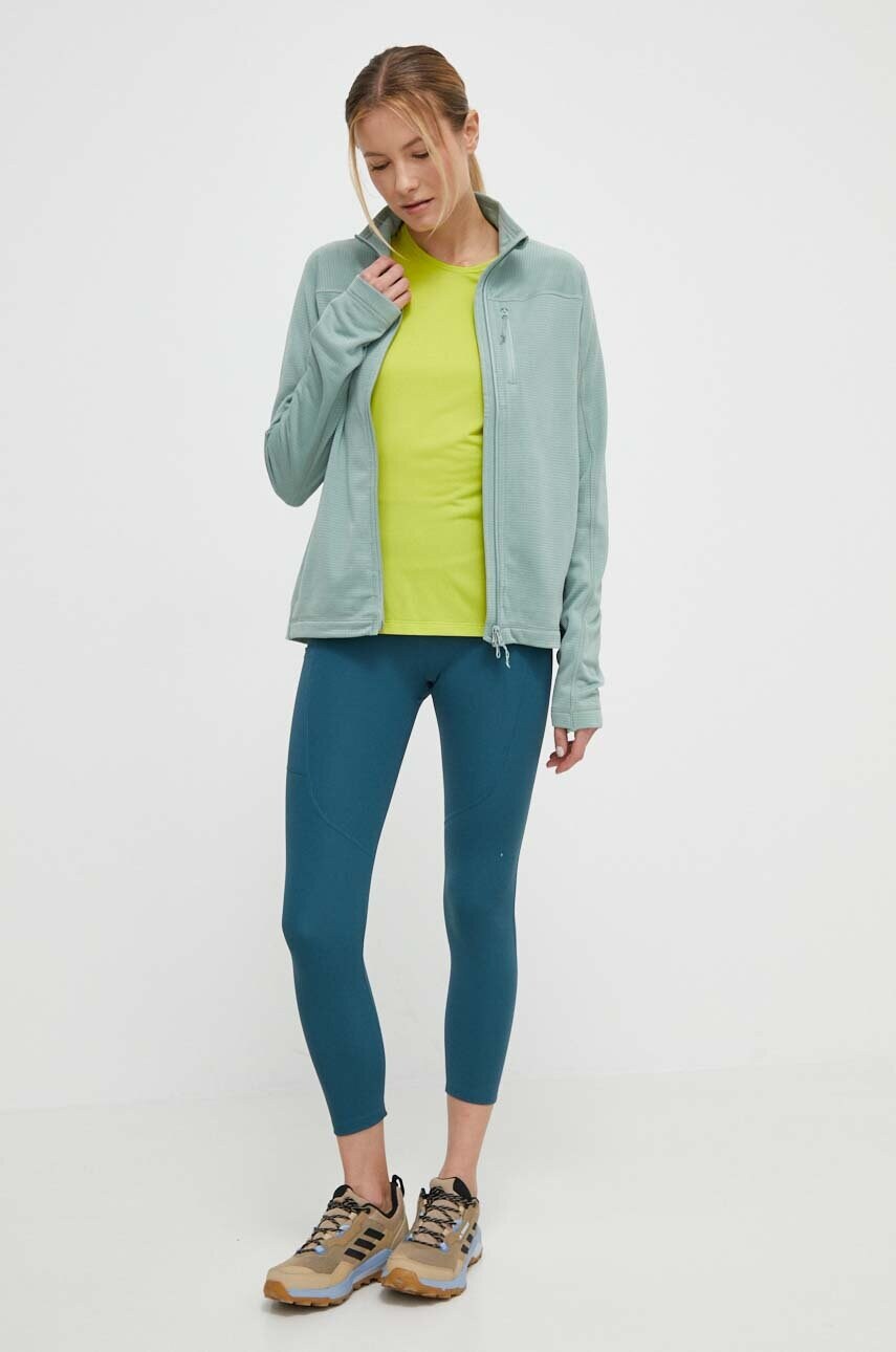 Спортивні легінси Helly Hansen Rapide жіночі колір зелений однотонні 63200