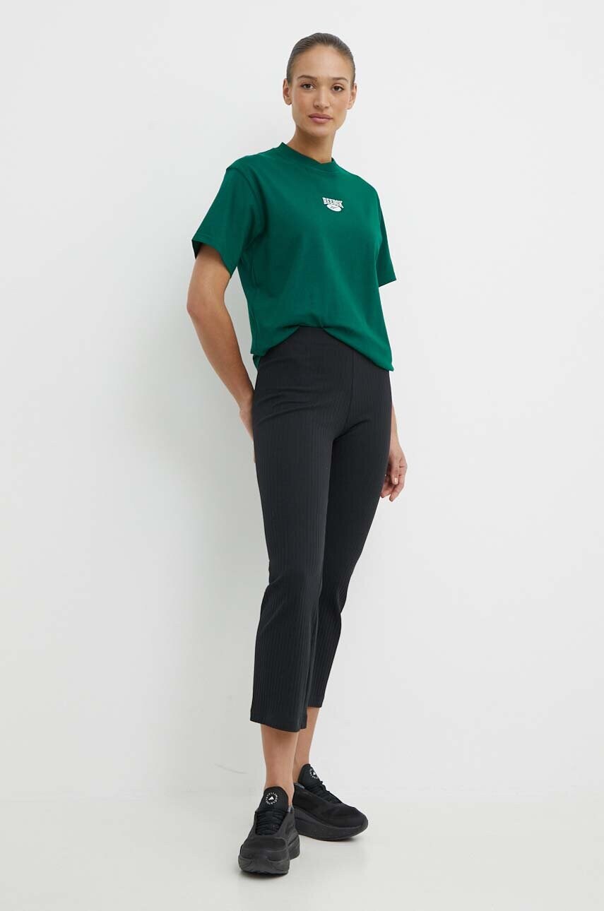 Штани Reebok Classic Wardrobe Essentials жіночі колір чорний прямі висока посадка 100075526