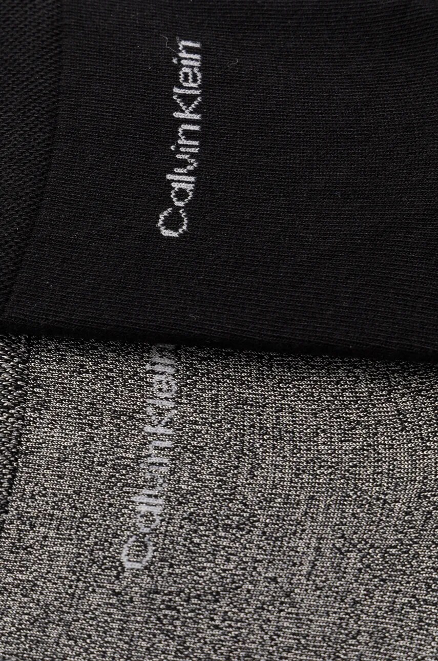 Шкарпетки Calvin Klein 2-pack жіночі колір чорний 701229452
