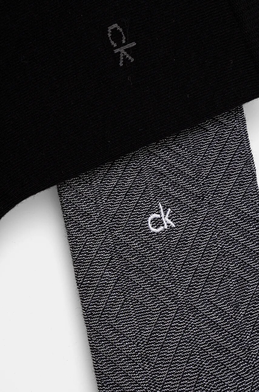 Шкарпетки Calvin Klein 2-pack жіночі колір чорний 701230617
