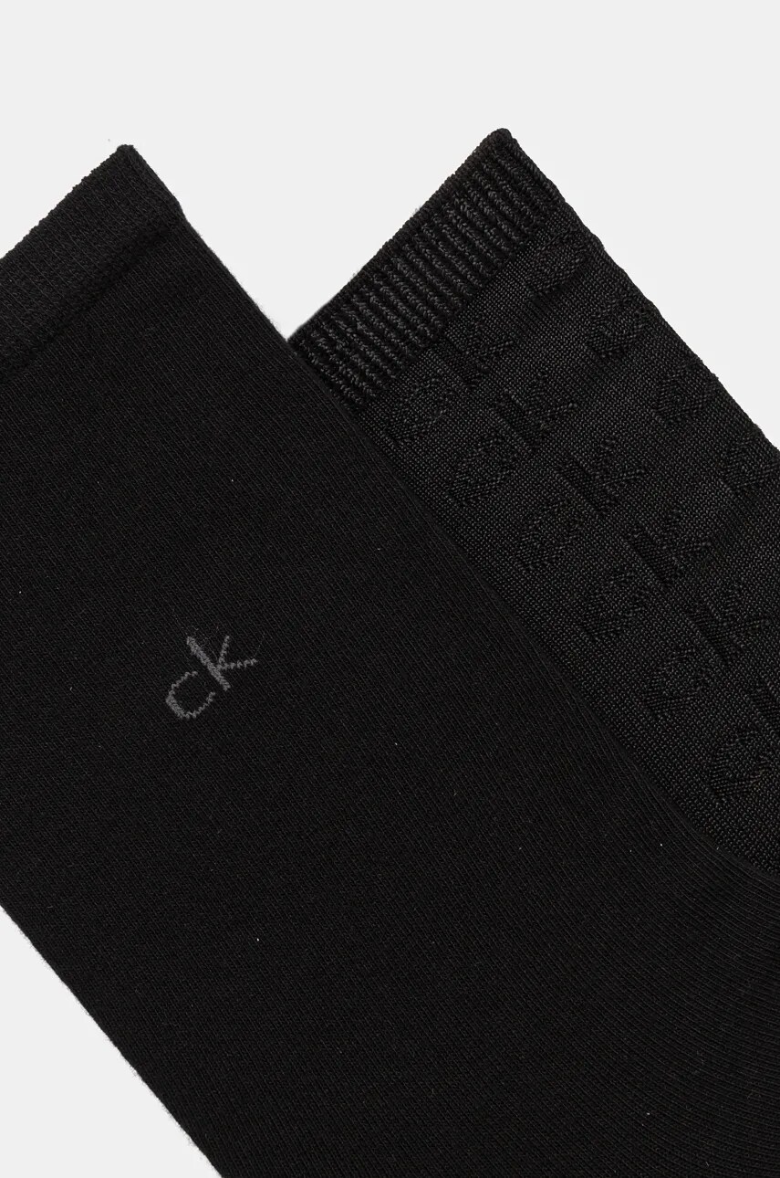 Шкарпетки Calvin Klein 2-pack жіночі колір чорний 701230656