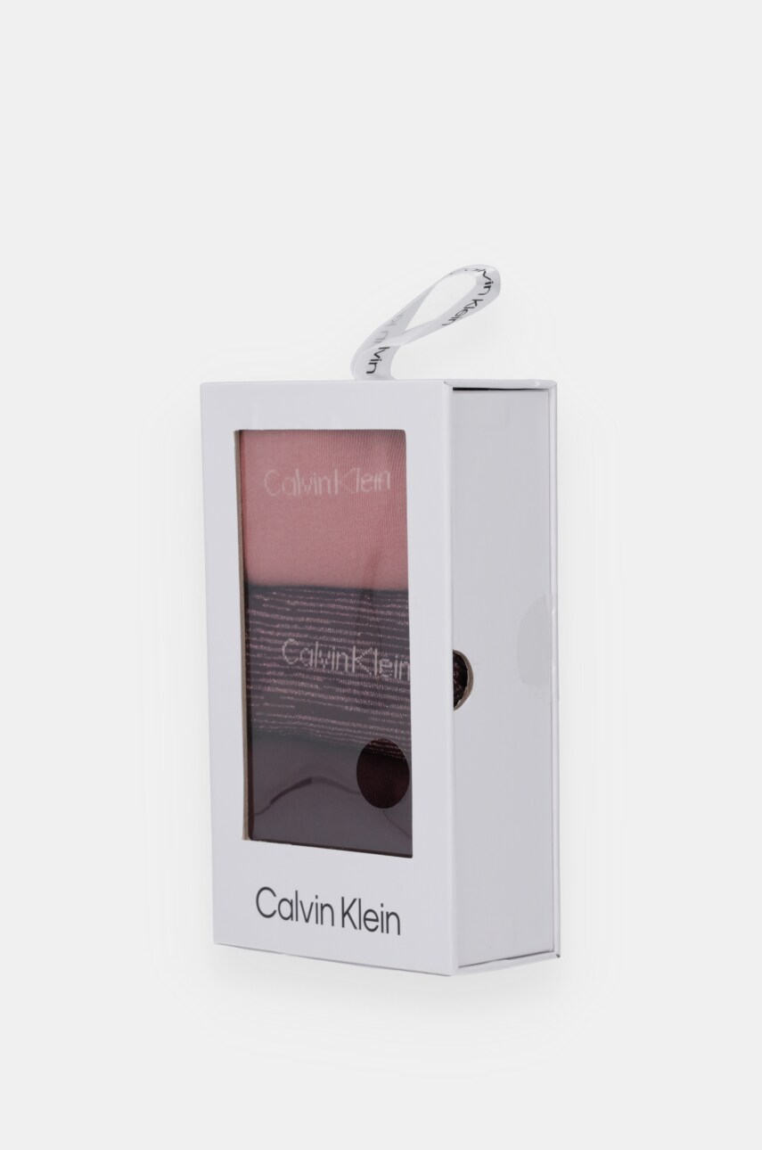 Шкарпетки Calvin Klein 3-pack жіночі колір рожевий 701229443