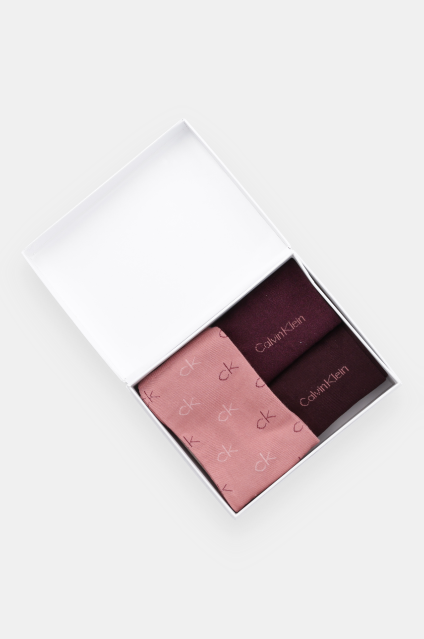 Шкарпетки Calvin Klein 3-pack жіночі колір рожевий 701229444