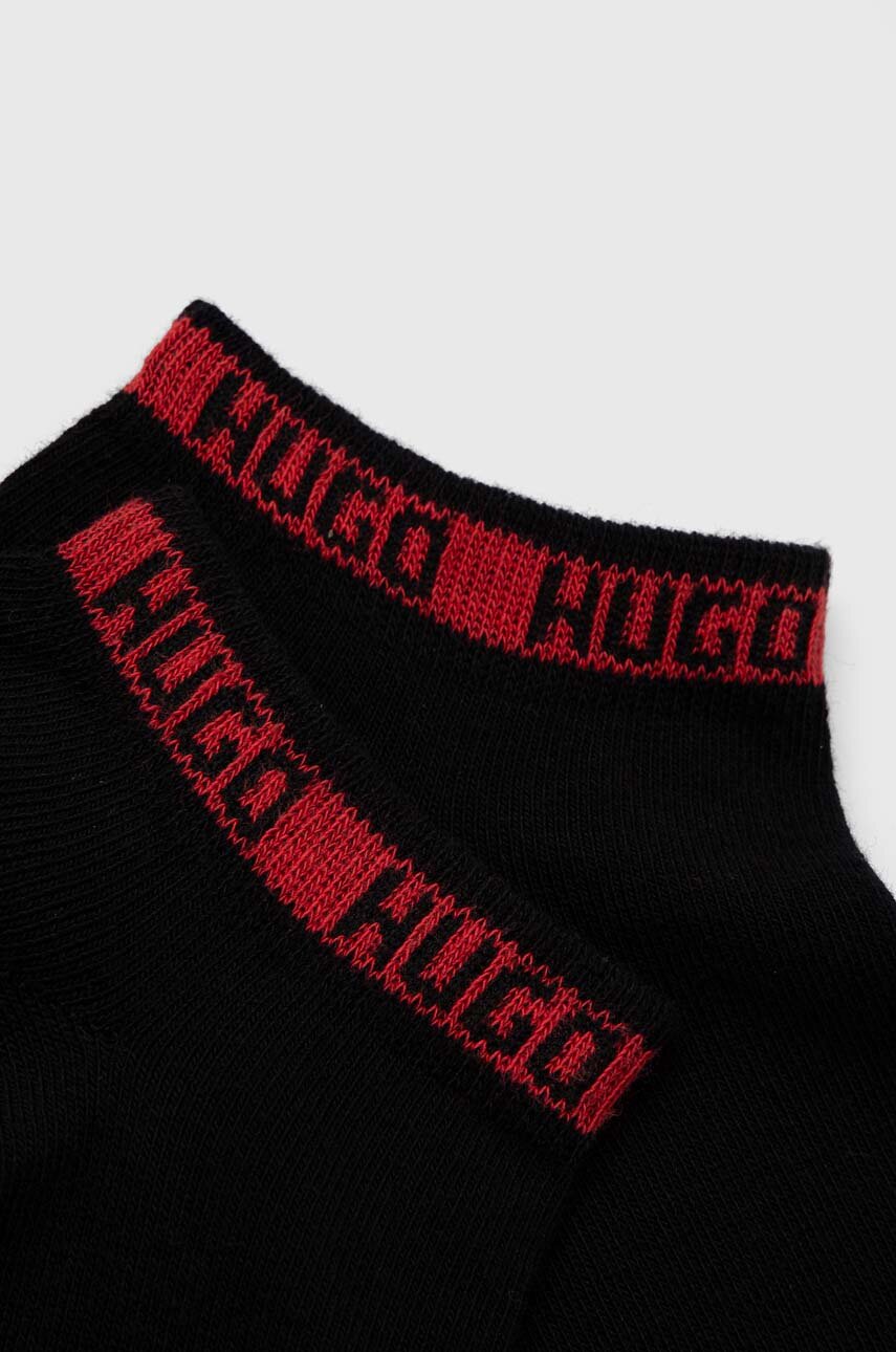 Шкарпетки HUGO 2-pack чоловічі колір чорний