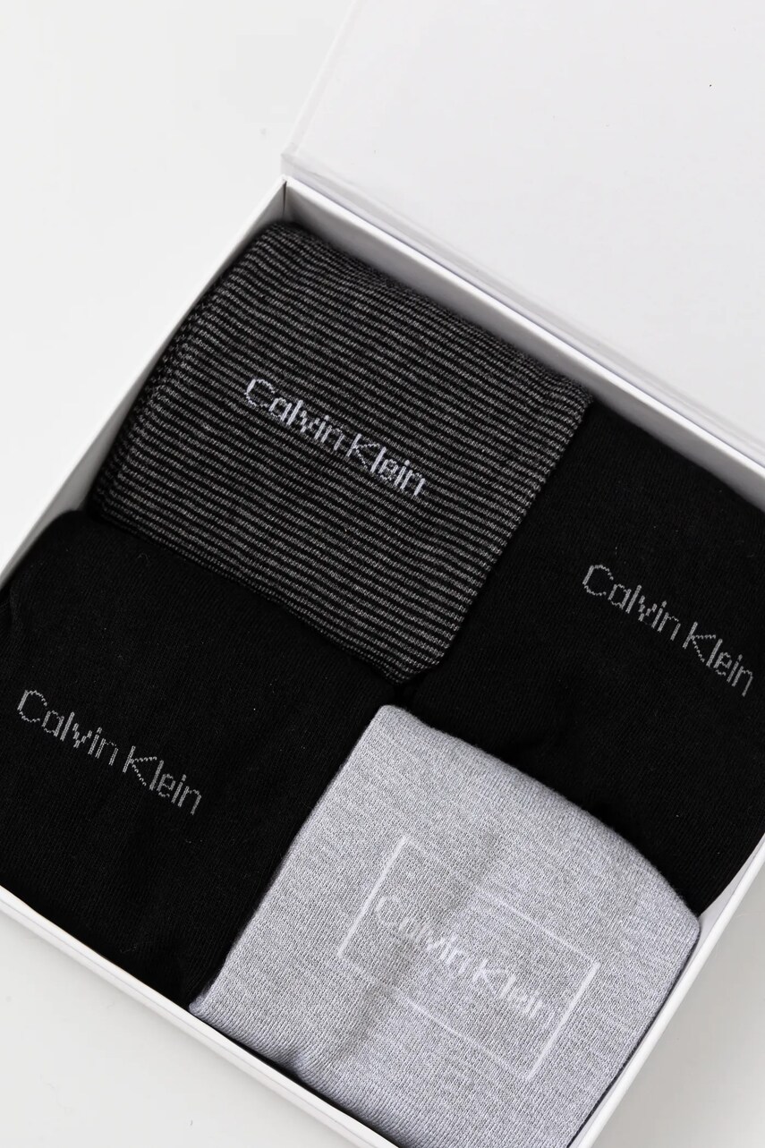 Шкарпетки Calvin Klein 4-pack чоловічі колір чорний 701229430