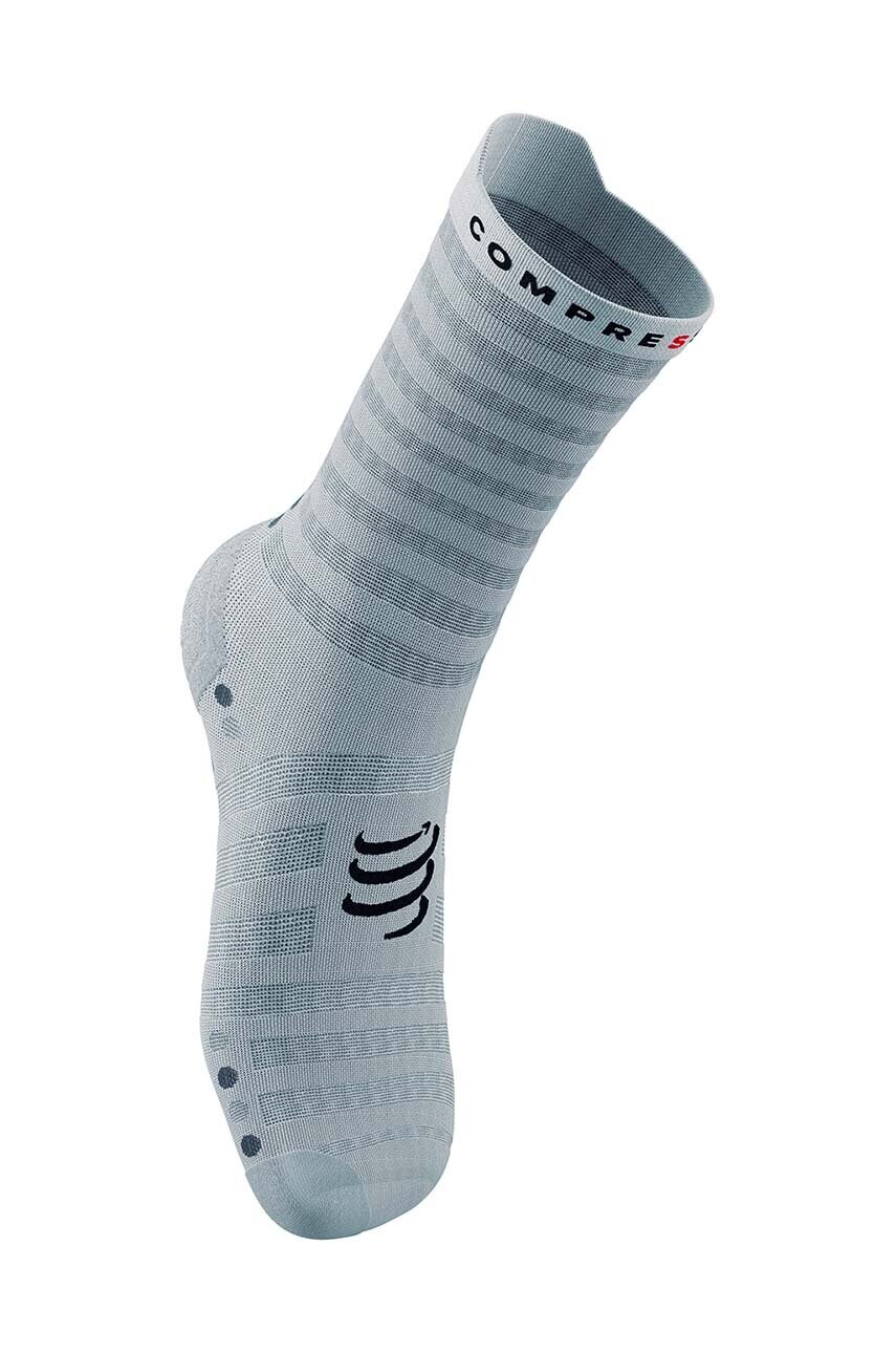 Шкарпетки Compressport Pro Racing Socks v4.0 Ultralight Run High - White/Alloy XU00050B