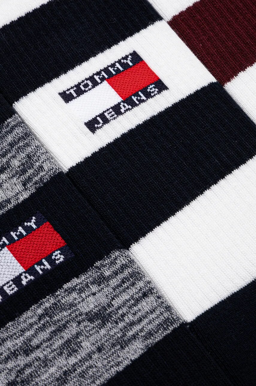 Шкарпетки Tommy Jeans 3-pack колір синій 701229896
