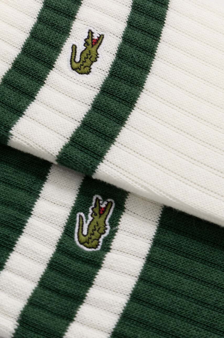Шкарпетки Lacoste 2-pack колір зелений RA6842
