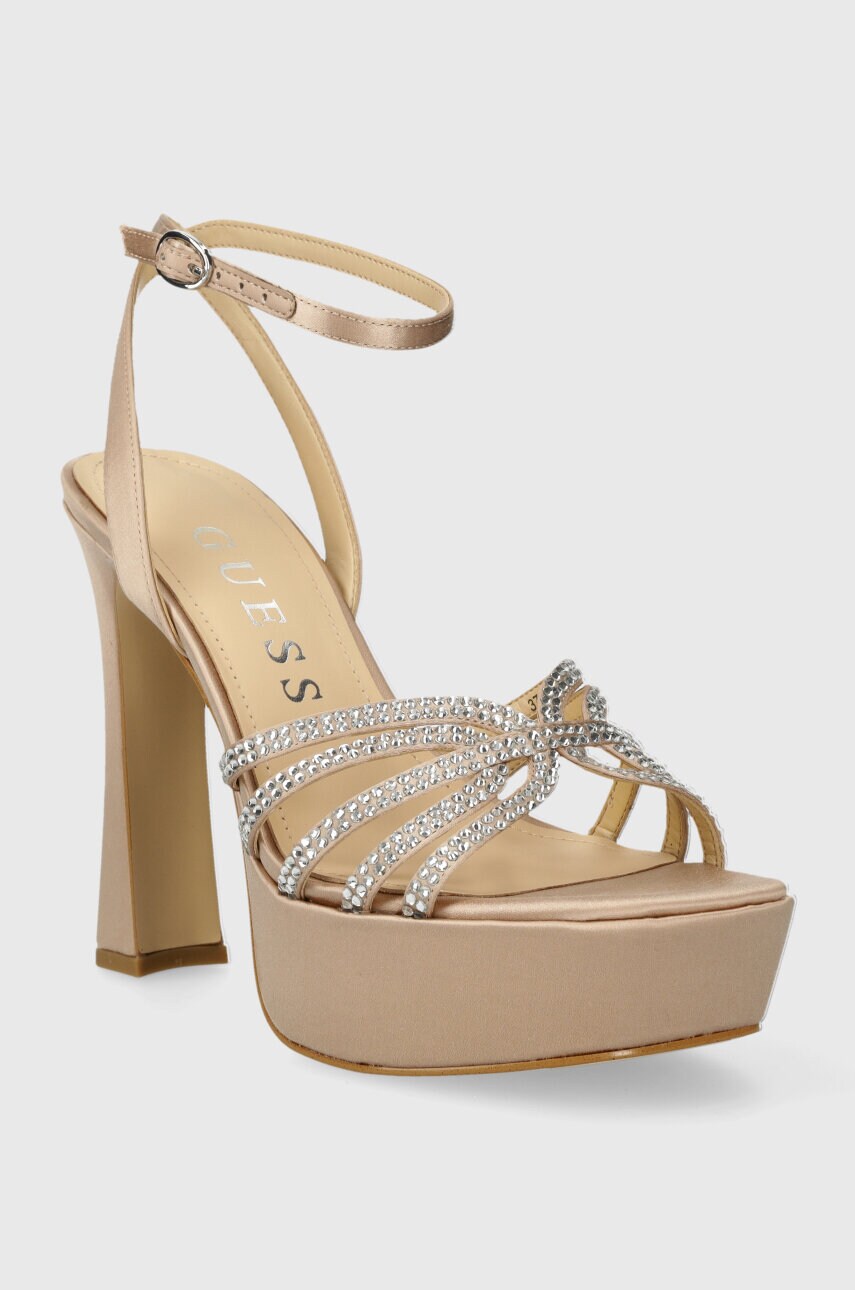 Сандалі Guess IRIATA колір бежевий FLPIRT SAT03