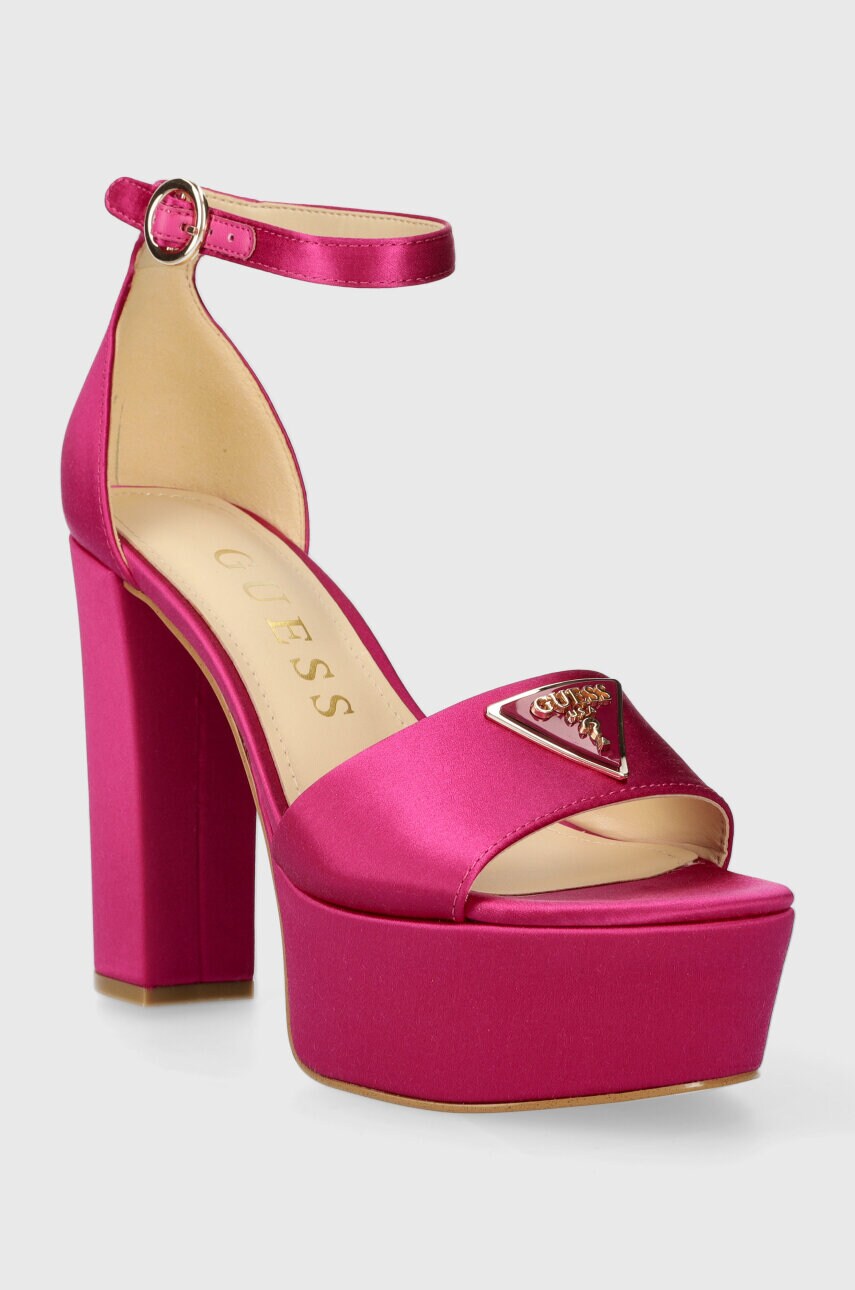 Сандалі Guess SETON2 колір рожевий FLPSE2 SAT03