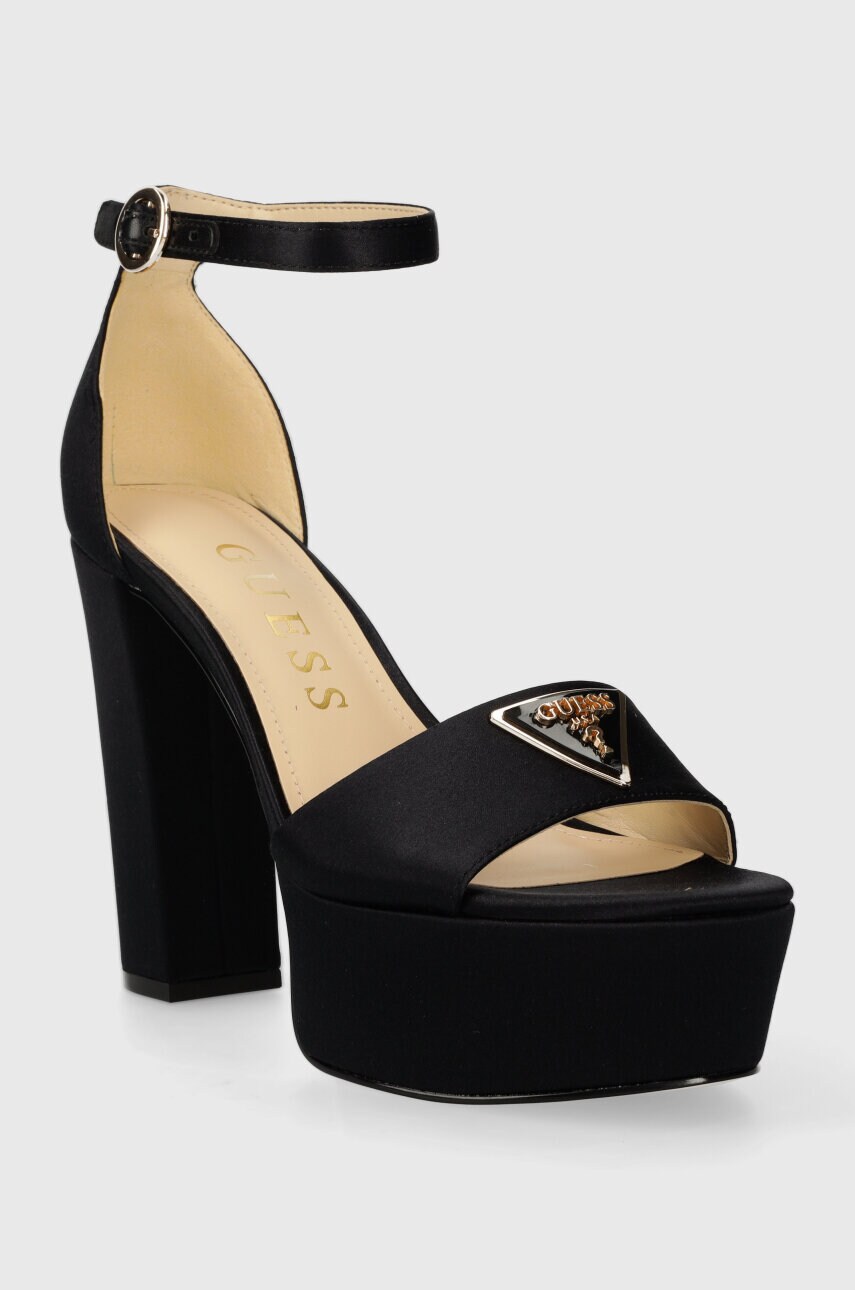 Сандалі Guess SETON2 колір чорний FLPSE2 SAT03