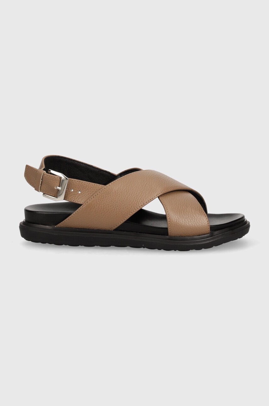 Шкіряні сандалі GARMENT PROJECT Lola Sandal жіночі колір коричневий GPWF2545