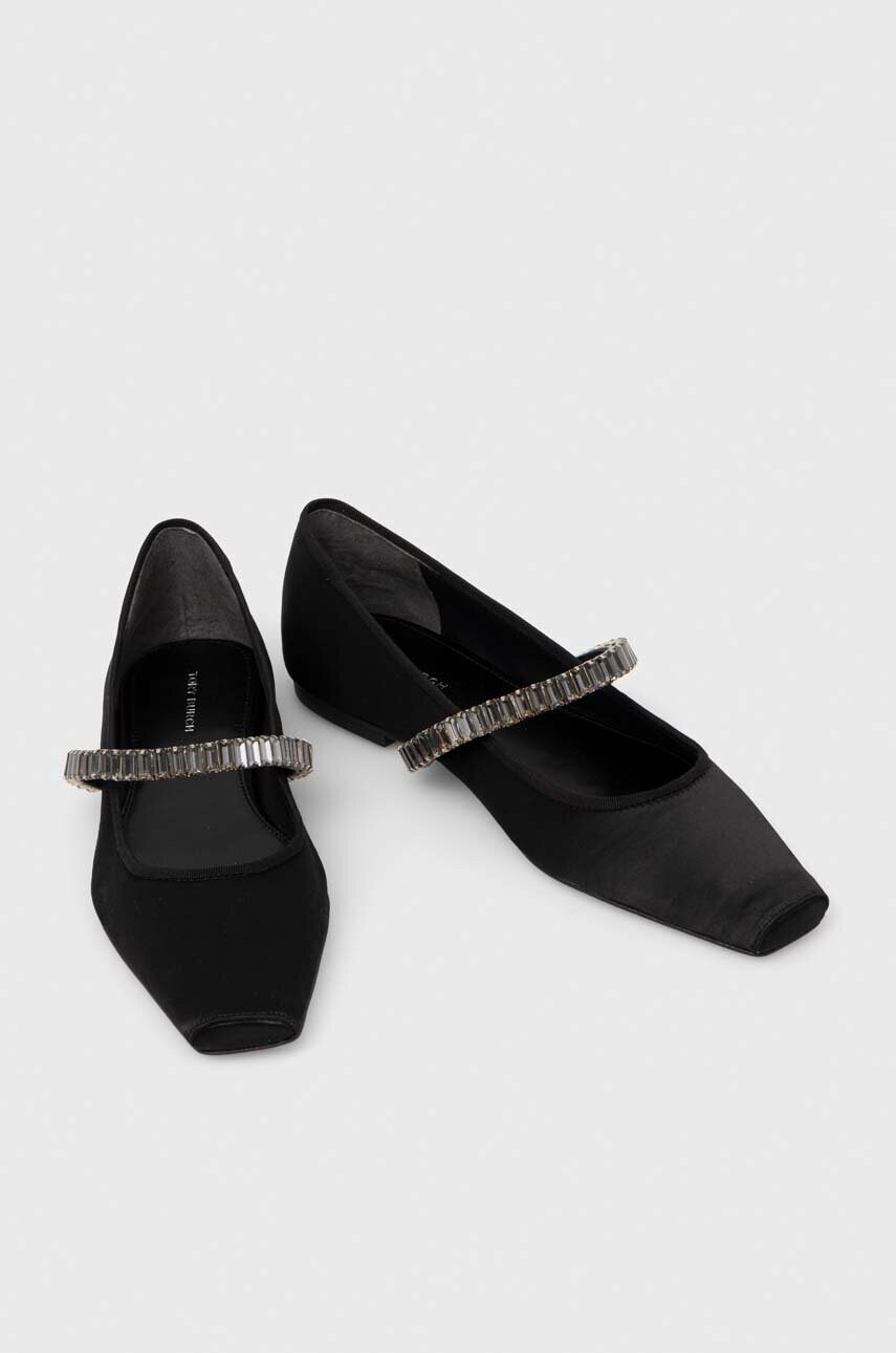 Балетки Tory Burch Crystal Ballet колір чорний  154323.001