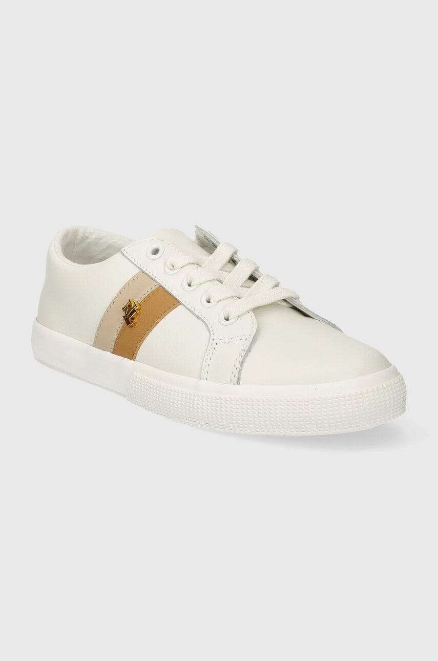 Шкіряні кеди Lauren Ralph Lauren Janson II колір білий 802925365001