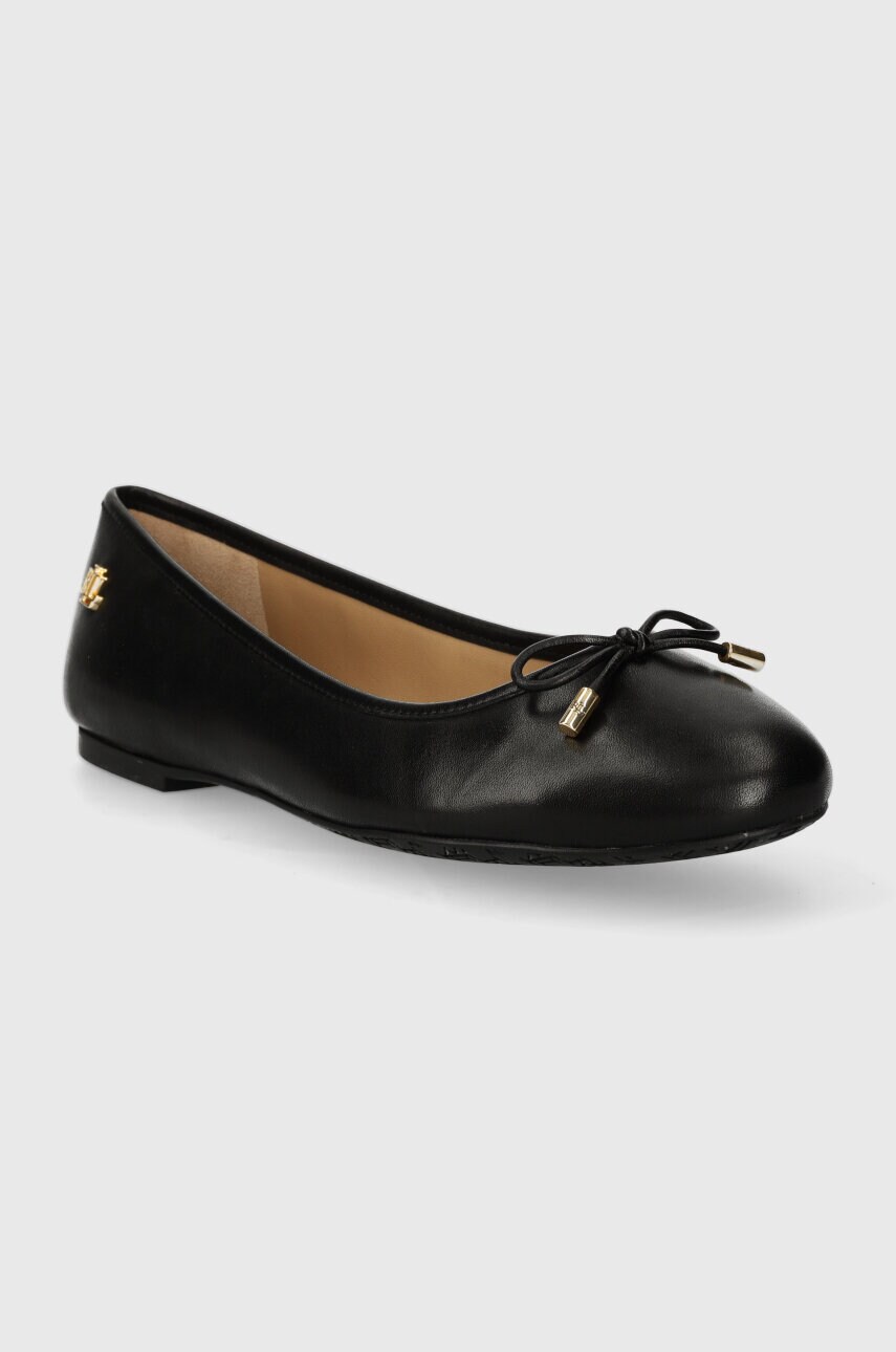 Шкіряні балетки Lauren Ralph Lauren Jayna колір чорний  802940603001