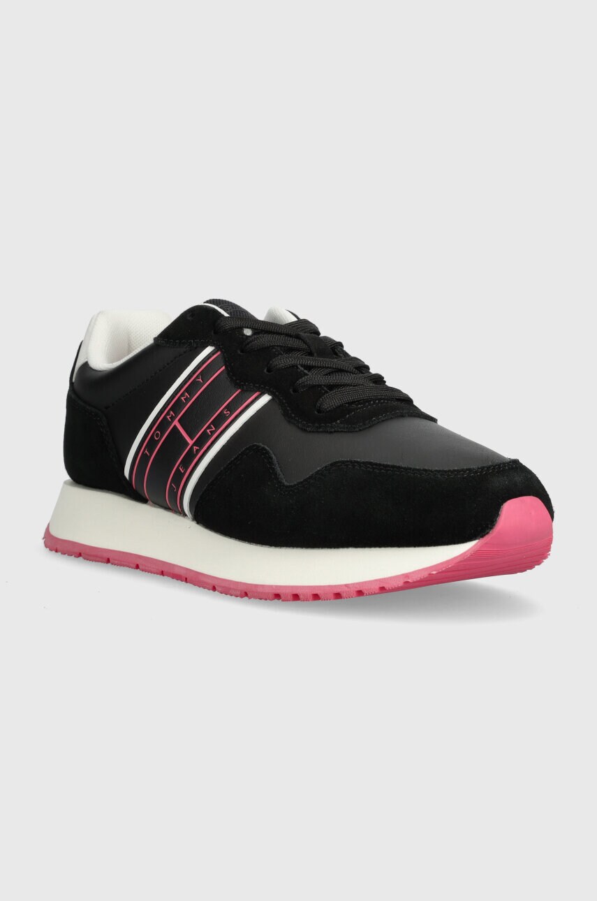 Кросівки Tommy Jeans TJW EVA RUNNER MAT MIX ESS колір чорний EN0EN02510