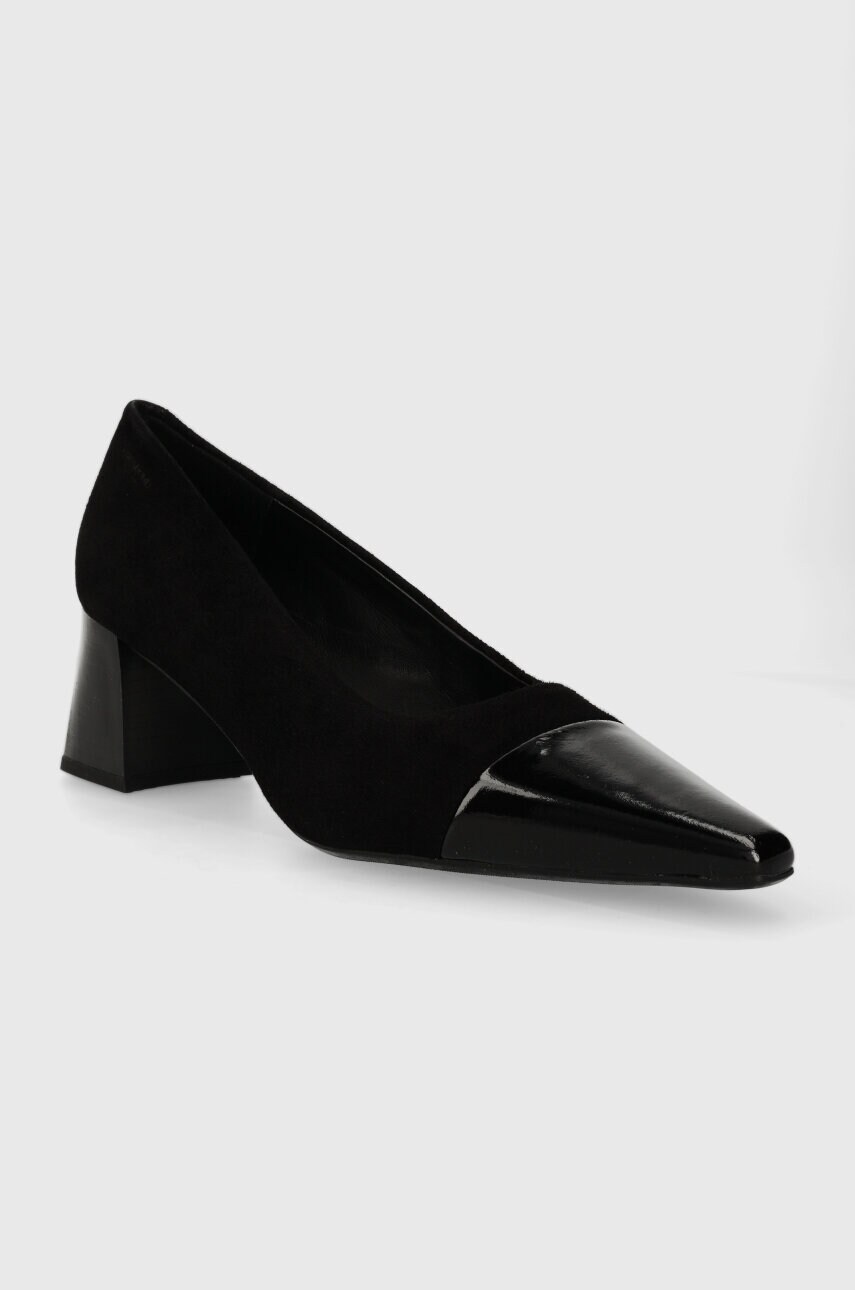 Замшеві туфлі Vagabond Shoemakers ALTEA колір чорний каблук блок 5740.113.92