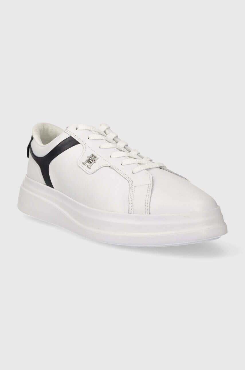 Шкіряні кросівки Tommy Hilfiger POINTY COURT SNEAKER колір білий FW0FW07460