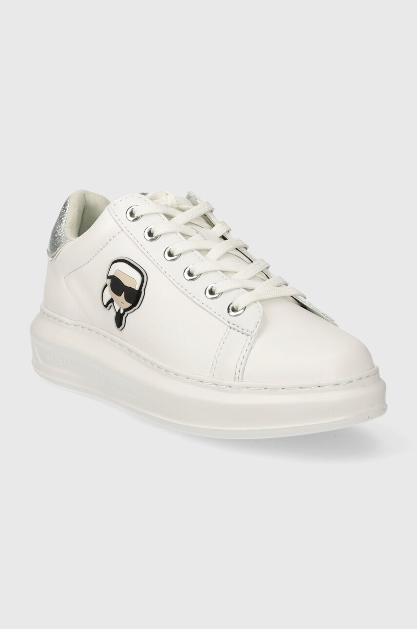 Шкіряні кросівки Karl Lagerfeld KAPRI колір білий KL62530N
