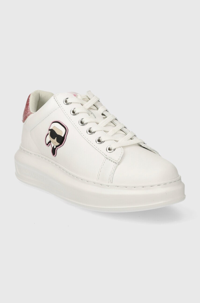 Шкіряні кросівки Karl Lagerfeld KAPRI колір білий KL62530N
