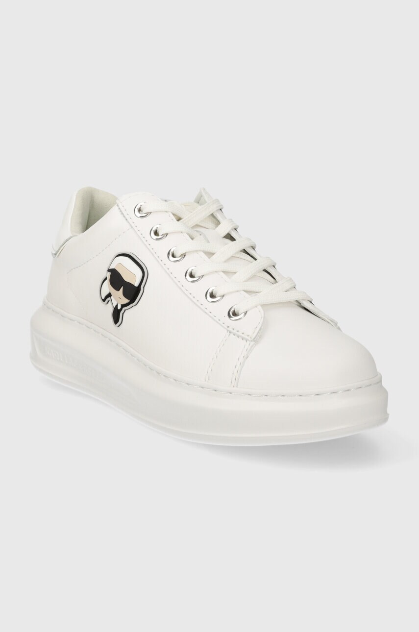 Шкіряні кросівки Karl Lagerfeld KAPRI колір білий KL62530N