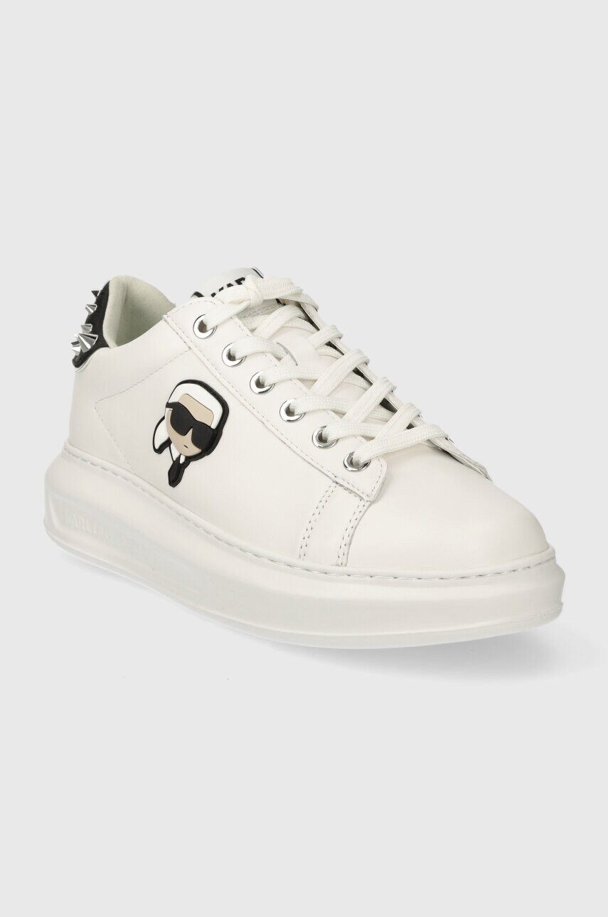 Шкіряні кросівки Karl Lagerfeld KAPRI колір білий KL62529N