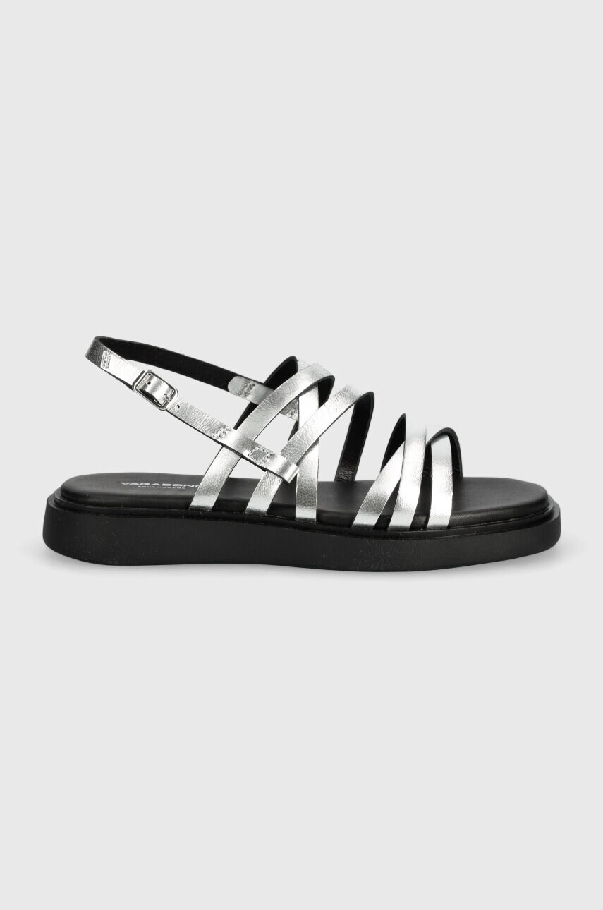 Шкіряні сандалі Vagabond Shoemakers CONNIE жіночі колір срібний 5757-583-79