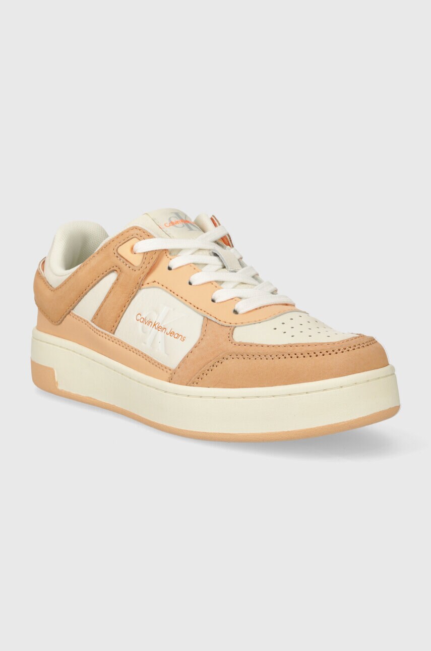 Кросівки Calvin Klein Jeans BASKET CUPSOLE LOW MIX ML FAD колір помаранчевий YW0YW01301