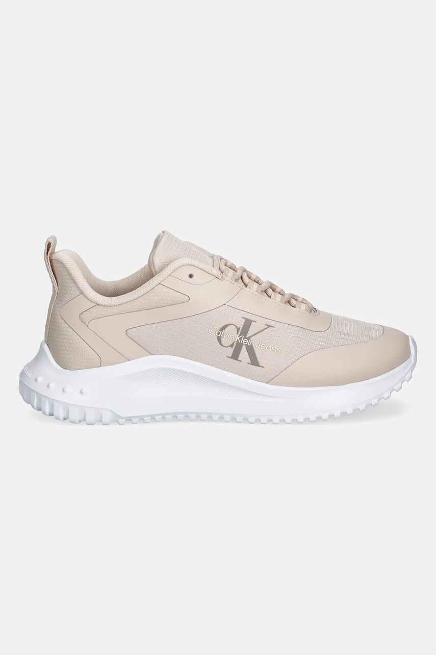 Кросівки Calvin Klein Jeans EVA RUNNER LOW LACE MIX ML WN колір бежевий YW0YW01442
